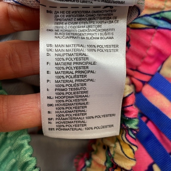 Adidas Originals x Farm Bananas Flared mini Skirt S tropical floral pink NWOT - Picture 11 of 13